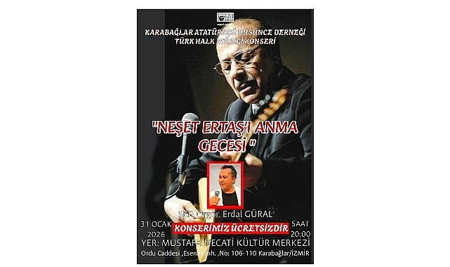 Bozkırın Sesi İzmir’de Yankılanacak: Neşet Ertaş Türküleriyle Duygu Dolu Bir Gece