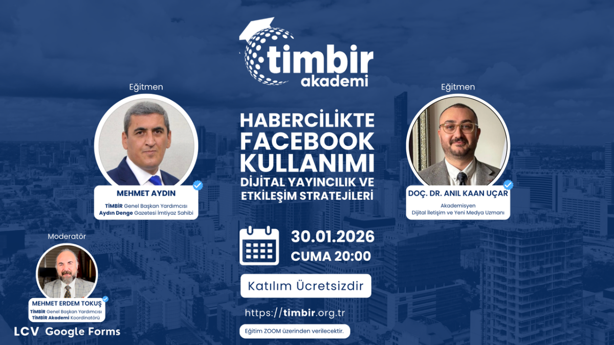Gazeteciler için Facebook rehberi: TİMBİR Akademi’den ücretsiz eğitim