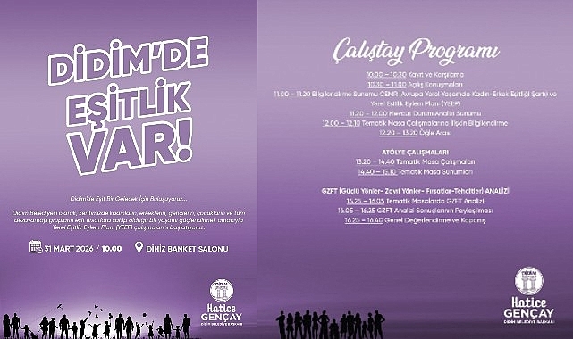 Didim'de Eşitlik Var, Didim Belediyesi Yerel Eşitlik Eylem Planı (YEEP) çalıştayı düzenleniyor