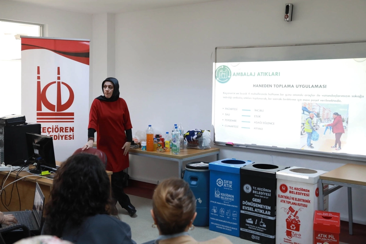 Keçiören Belediyesi’nden Uygulamalı Geri Dönüşüm Eğitimi