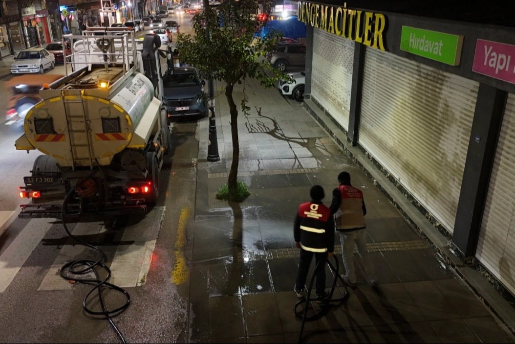 Ordu’da Temizlik Çalışmaları Aralıksız Sürüyor