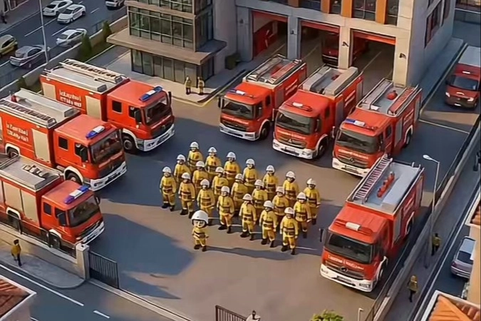 İstanbul İtfaiyesi’nden çocuklara 