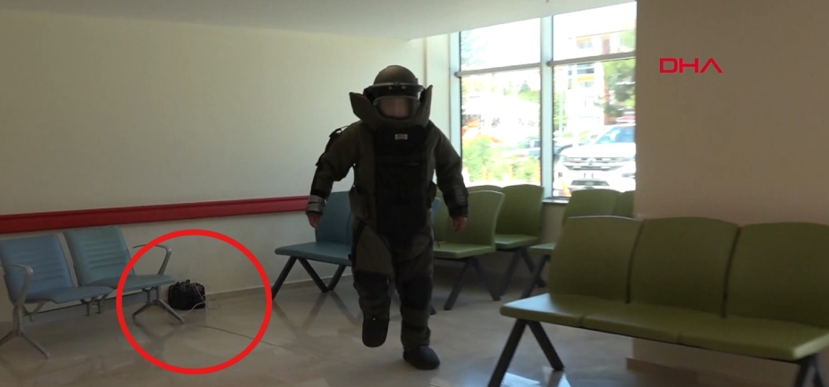 Bomba ihbarı senaryosu gerçeğini aratmadı