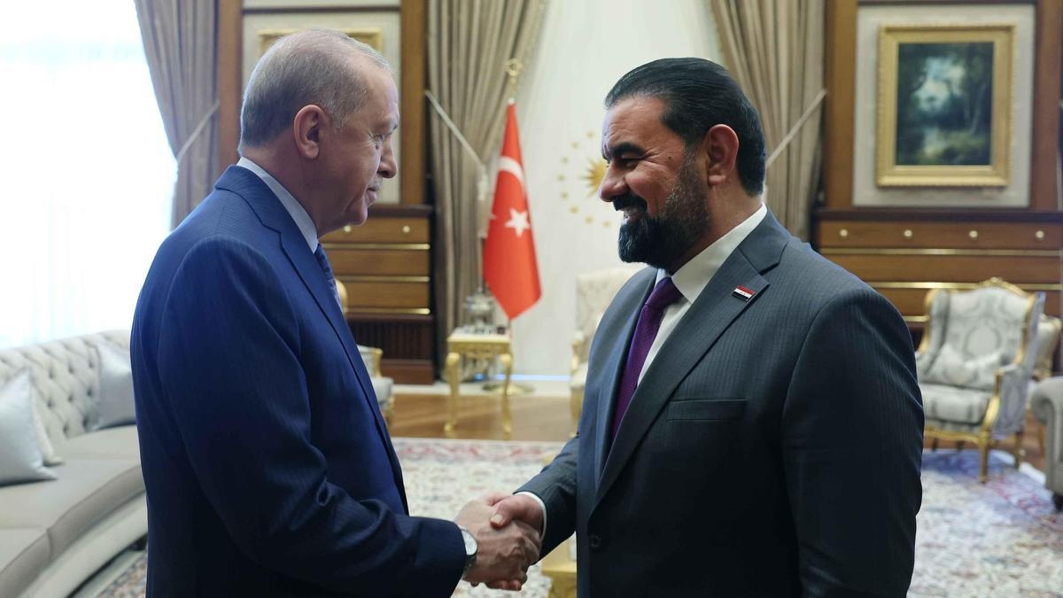 Cumhurbaşkanı Erdoğan, Irak Temsilciler Meclisi Başkanı Halbusi'yi kabul etti