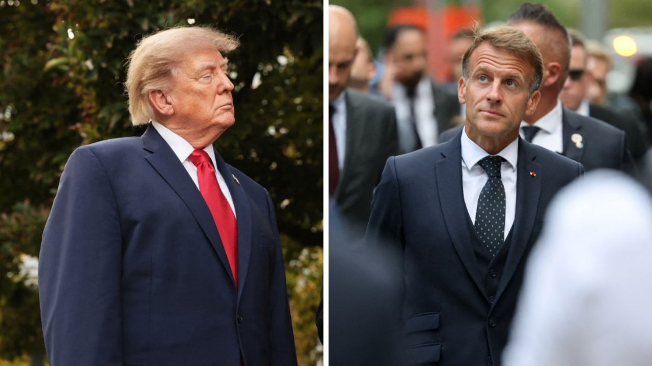 Trump ve Macron’dan sürpriz görüntü
