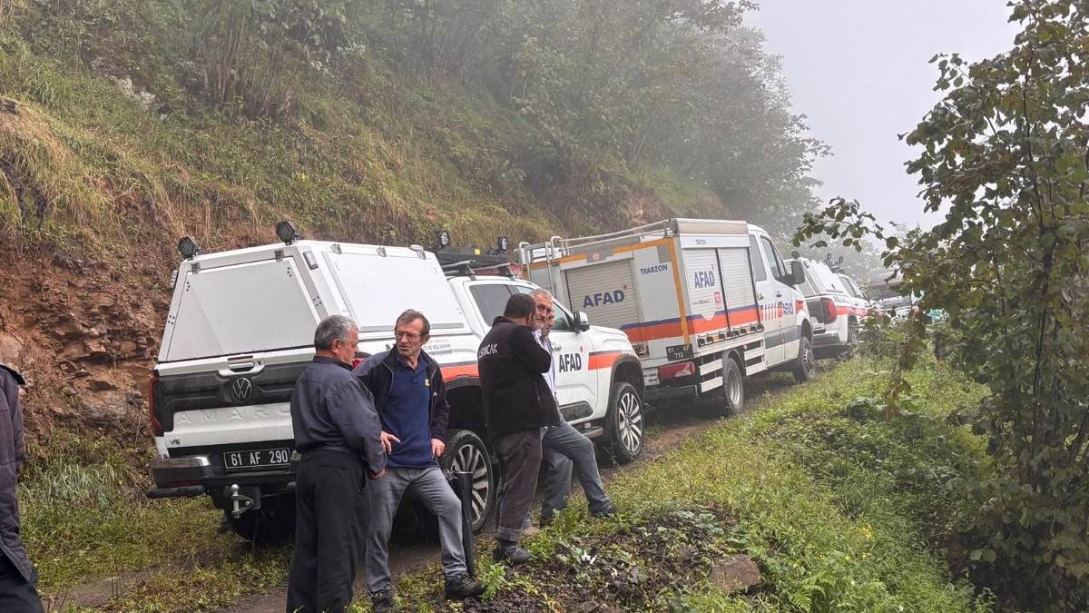 Trabzon'da heyelan meydana geldi: 1 ölü