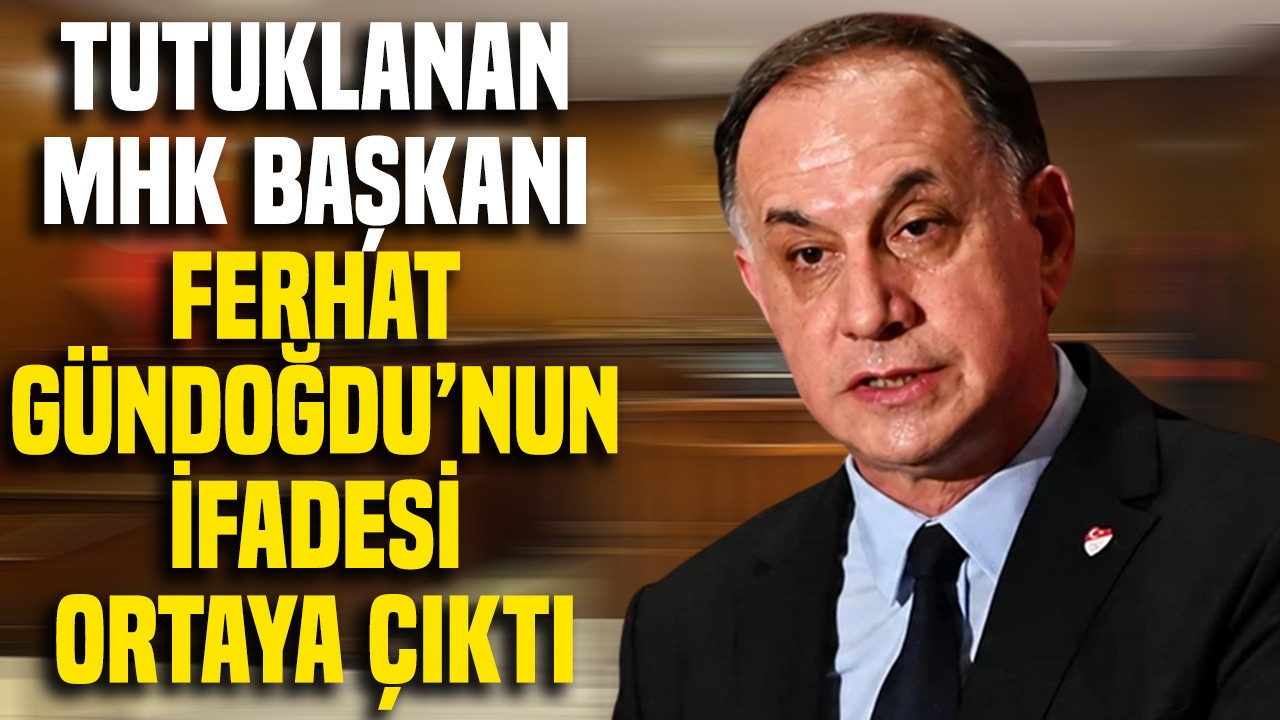 Tutuklanan MHK Başkanı Ferhat Gündoğdu’nun ifadesi ortaya çıktı