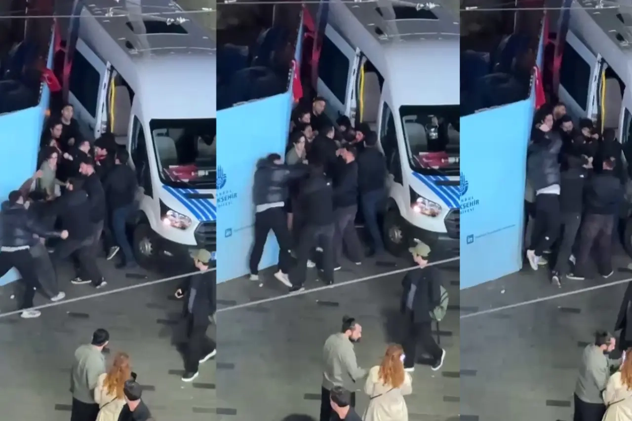 Madenciler için yürüyen gençler darbedilerek gözaltına alındı