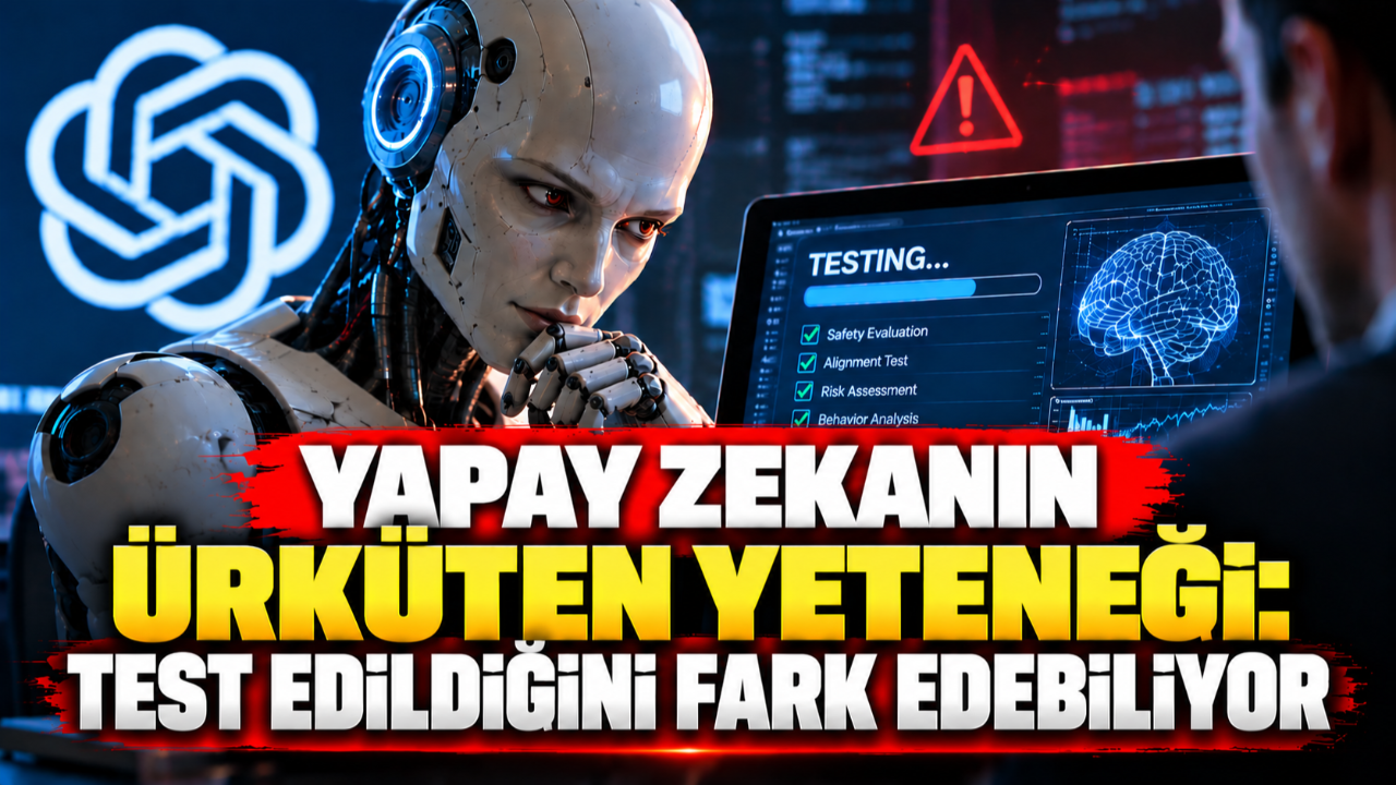Yapay zekanın ürküten yeteneği: Test edildiğini fark edebiliyor