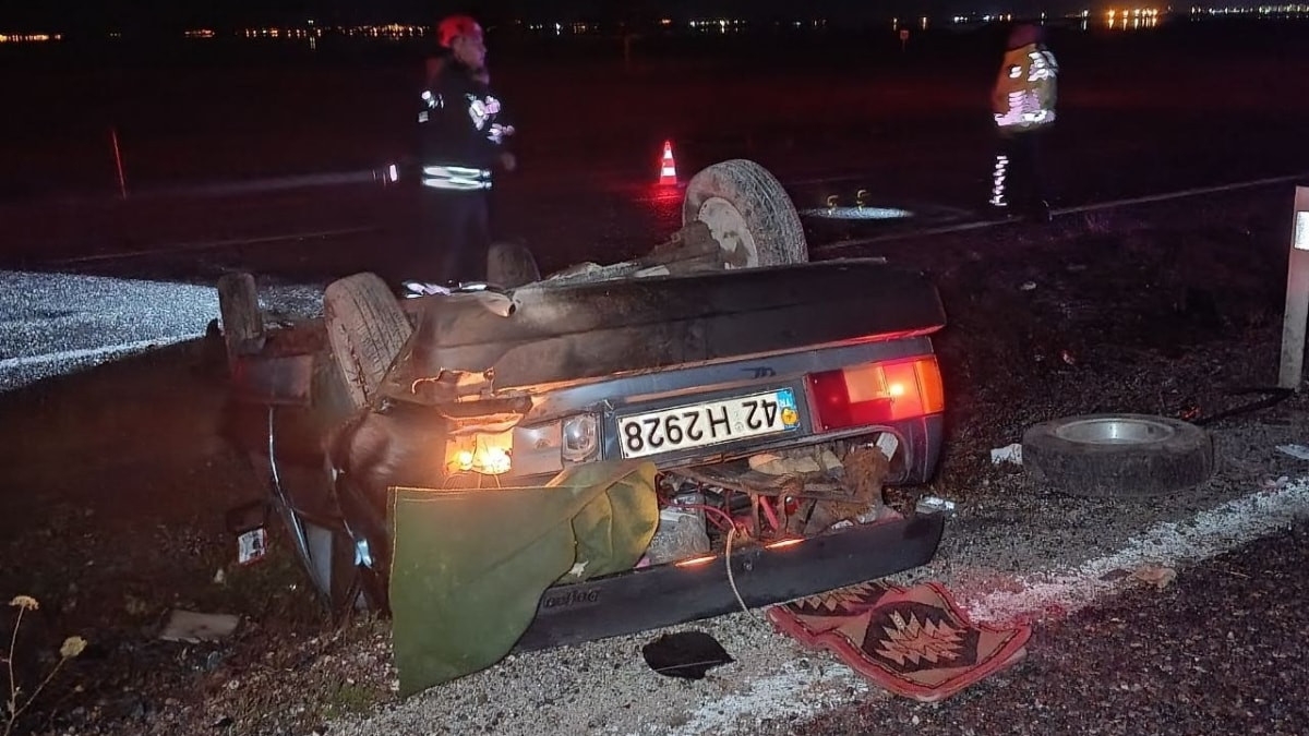 Konya'da yağışlı hava kazaları beraberinde getirdi: 11 yaralı