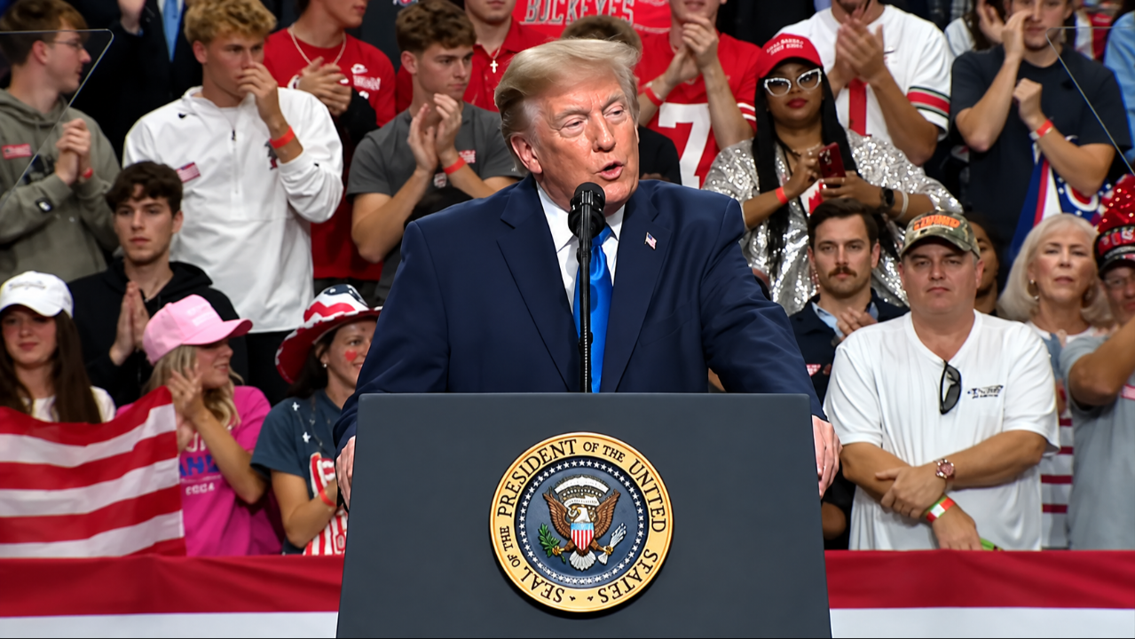Trump mitinginde küfürler havada uçuştu!