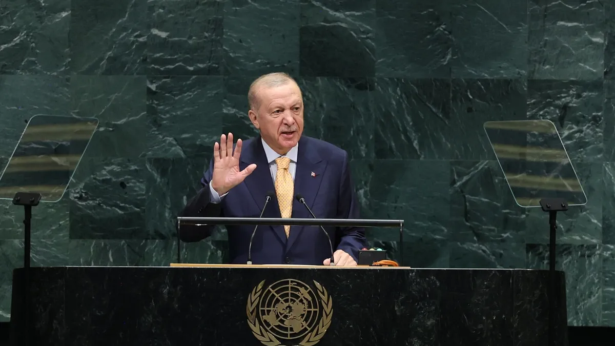 Filistin'in BM temsilciligi Başkan Erdoğan'ın Gazze konuşmasını paylaştı