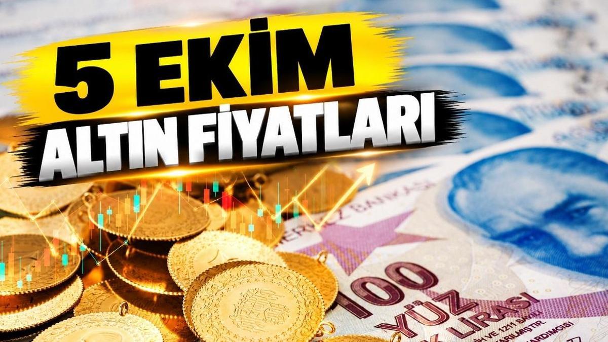5 EKİM 2026 ALTIN FİYATLARI CANLI| Gram altın, çeyrek altın ne kadar oldu? Kapalıçarşı alış-satış fiyatları