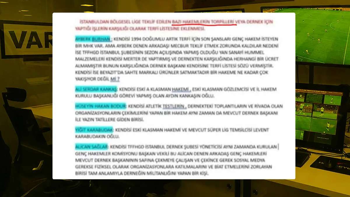 Hakemlere torpil yazışmaları WhatsApp'ta! Ferhat Gündoğdu ile Hacıosmanoğlu arasında “terfi listesi” trafiği
