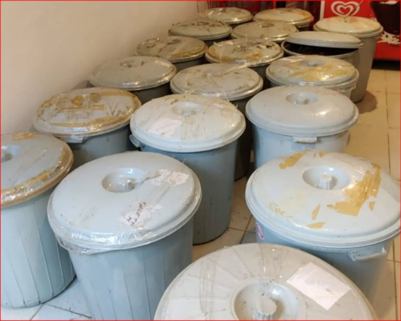 Bolu'da ele geçirilen 650 kilo bozuk midye imha edildi