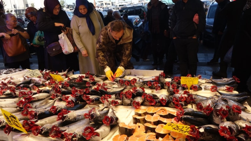 Trabzon'da av sezonu bereketli geçiyor: Tezgahlar palamutla doldu