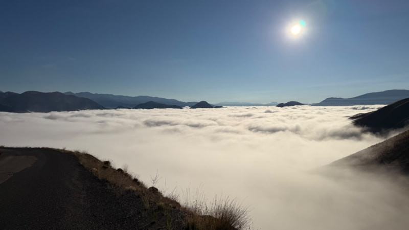 Elazığ'da sis manzarası mest etti