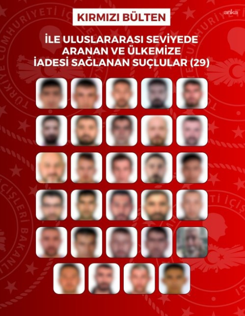 8 ülkede yakalandılar: 29’u kırmızı bültenli 76 suçlu Türkiye’ye getirildi