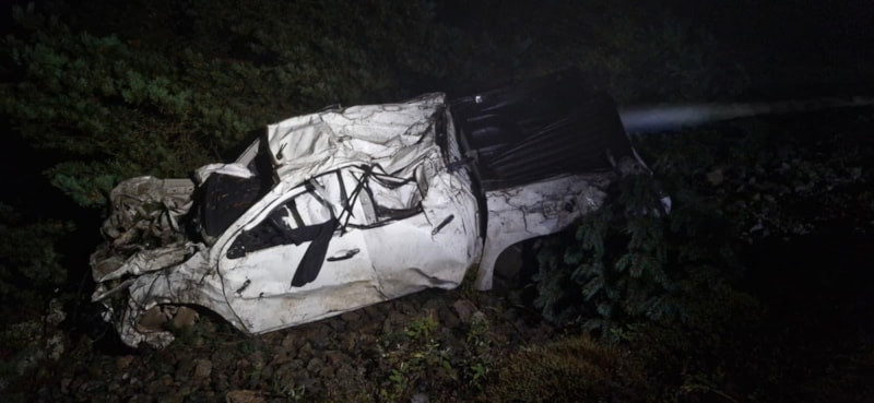 Artvin'de uçuruma yuvarlanan araçta baba öldü, iki çocuğu yaralandı