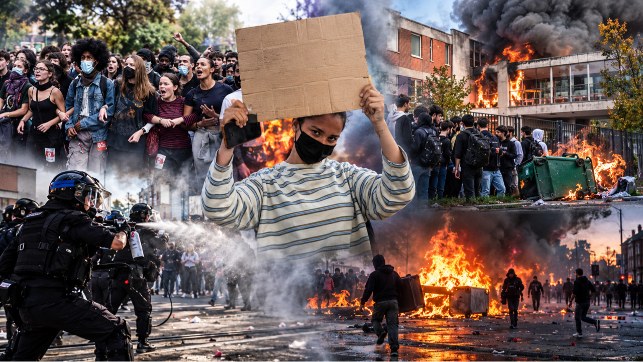 Fransa'da Gen Z isyanı büyüyor! Yüzlerce lise kilitlendi, Macron'dan acil durum kararı