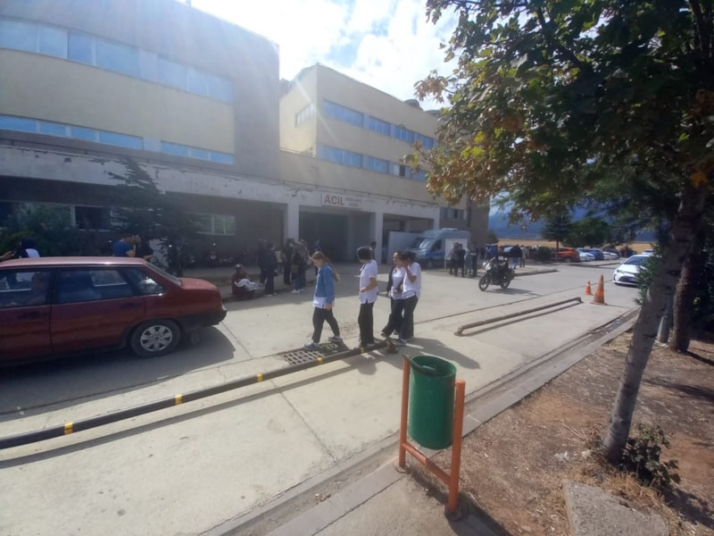 Gaziantep'te hastanenin bodrum katında çıkan yangın paniğe neden oldu