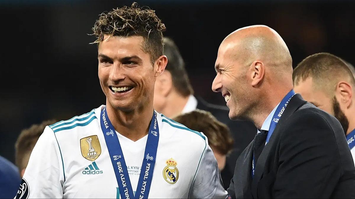 Zidane'dan Cristiano Ronaldo itirafı! "Onunla çalışabildiğim için şanslıydım"