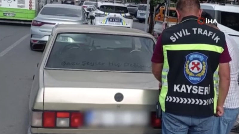Kayseri'de drift atan otomobil sürücüsüne 140 bin TL ceza uygulandı