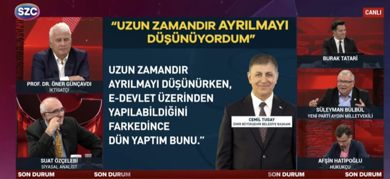 Yeni Parti'nin vekili söyledi: Cemil Tugay, AK Parti yolunda