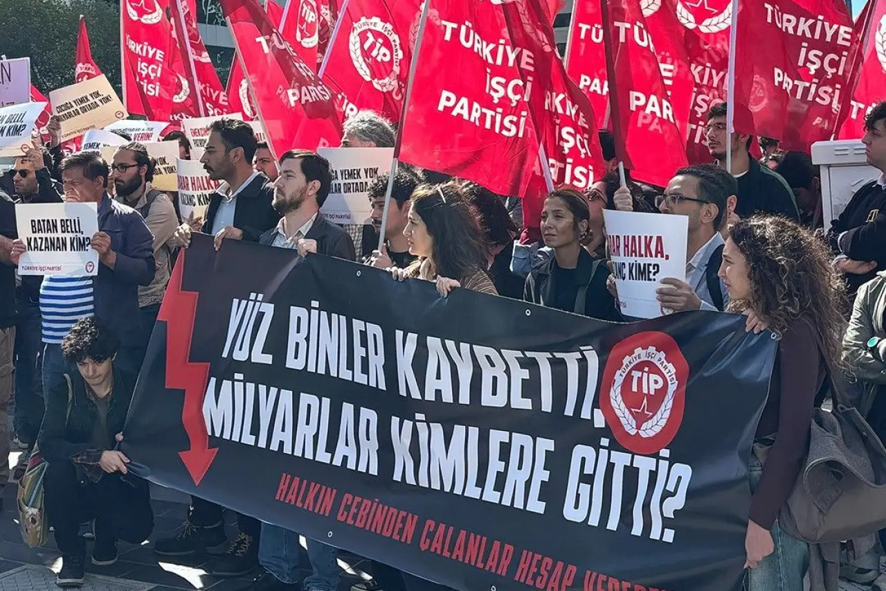 TİP'ten TMSF önünde açıklama: “Bu soygunun hesabını mutlaka soracağız”