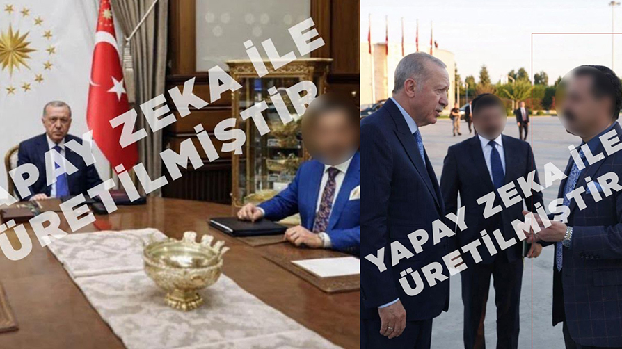 Yapay zeka görselli paylaşıma gözaltı! Kendisini Cumhurbaşkanı Erdoğan'ın yanına montajladı