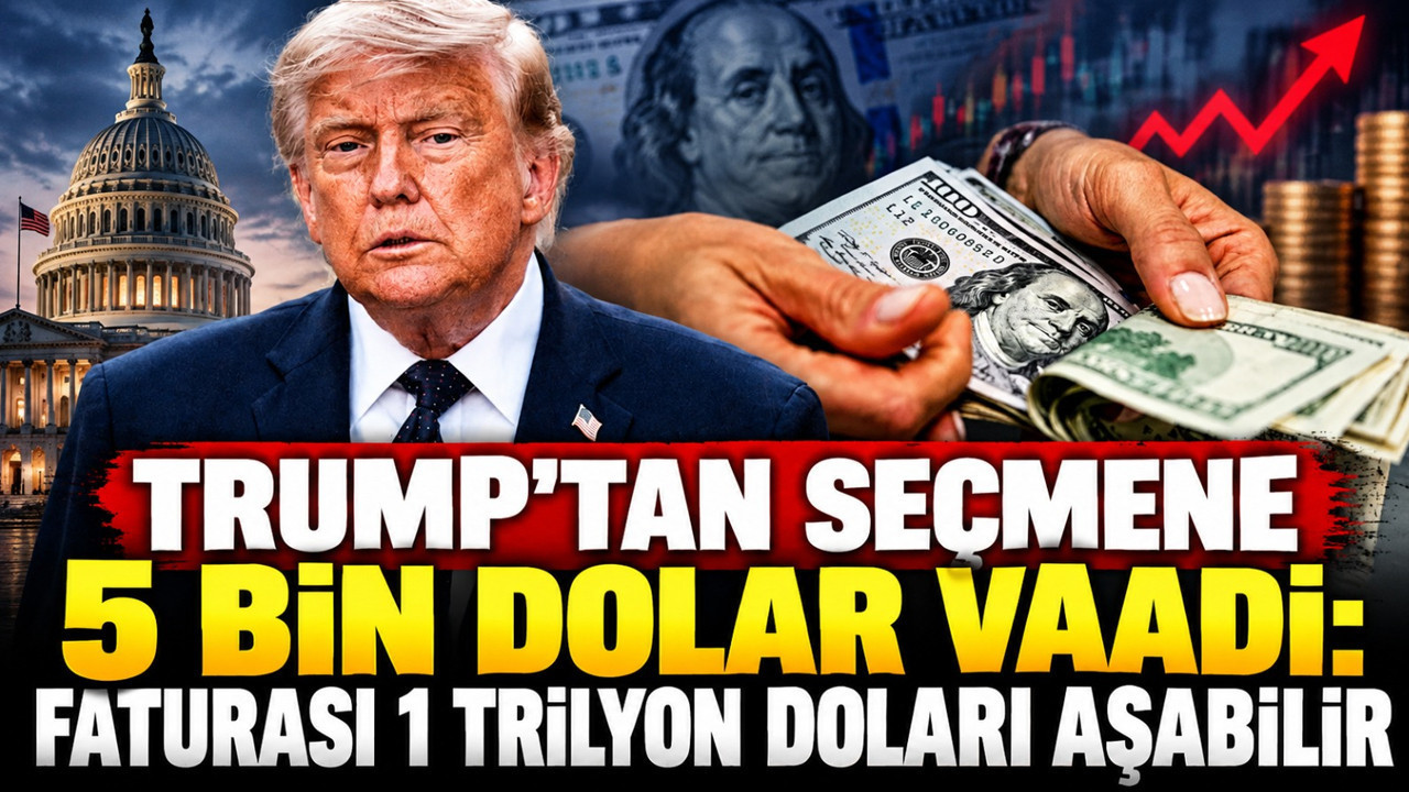 Trump'tan seçmene 5 bin dolar vaadi: Faturası 1 trilyon doları aşabilir