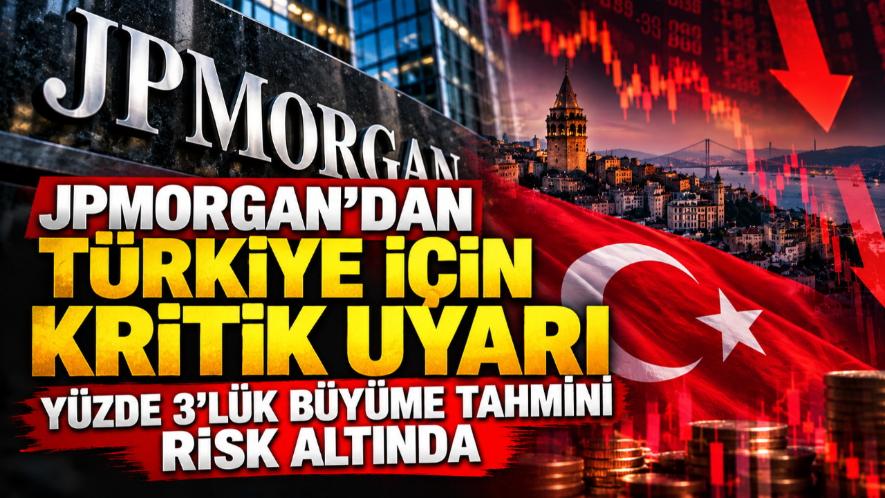 JPMorgan’dan Türkiye için kritik uyarı: Yüzde 3’lük büyüme tahmini risk altında