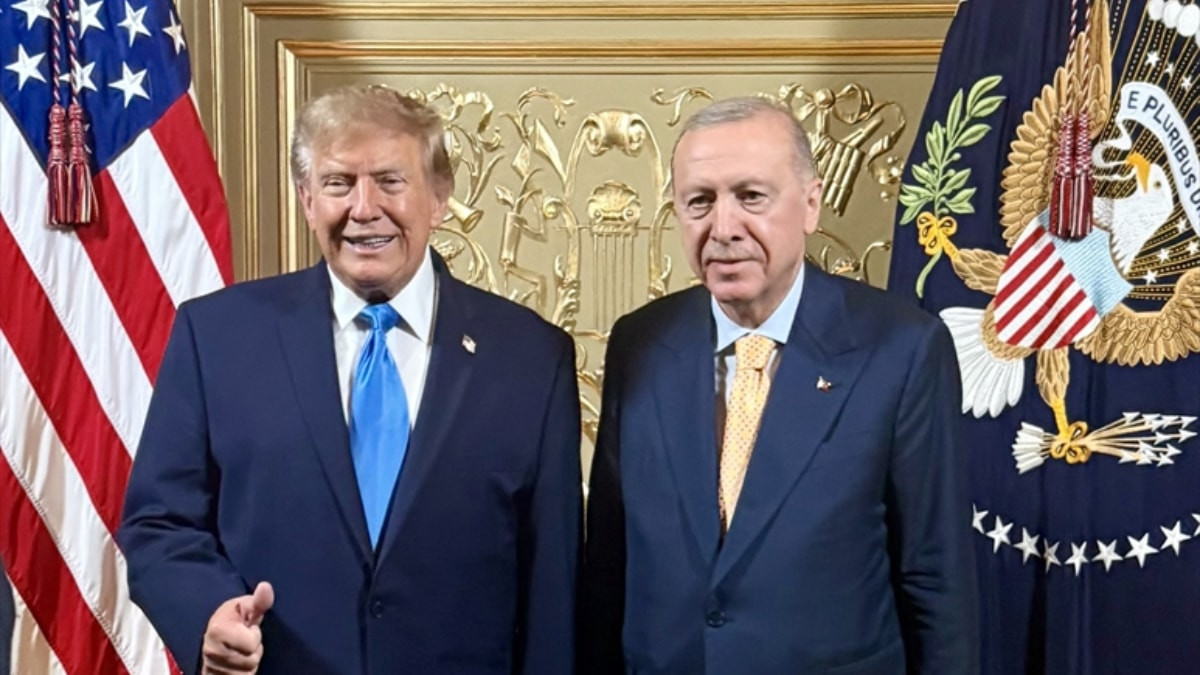 Cumhurbaşkanı Erdoğan, Donald Trump'la bir araya geldi