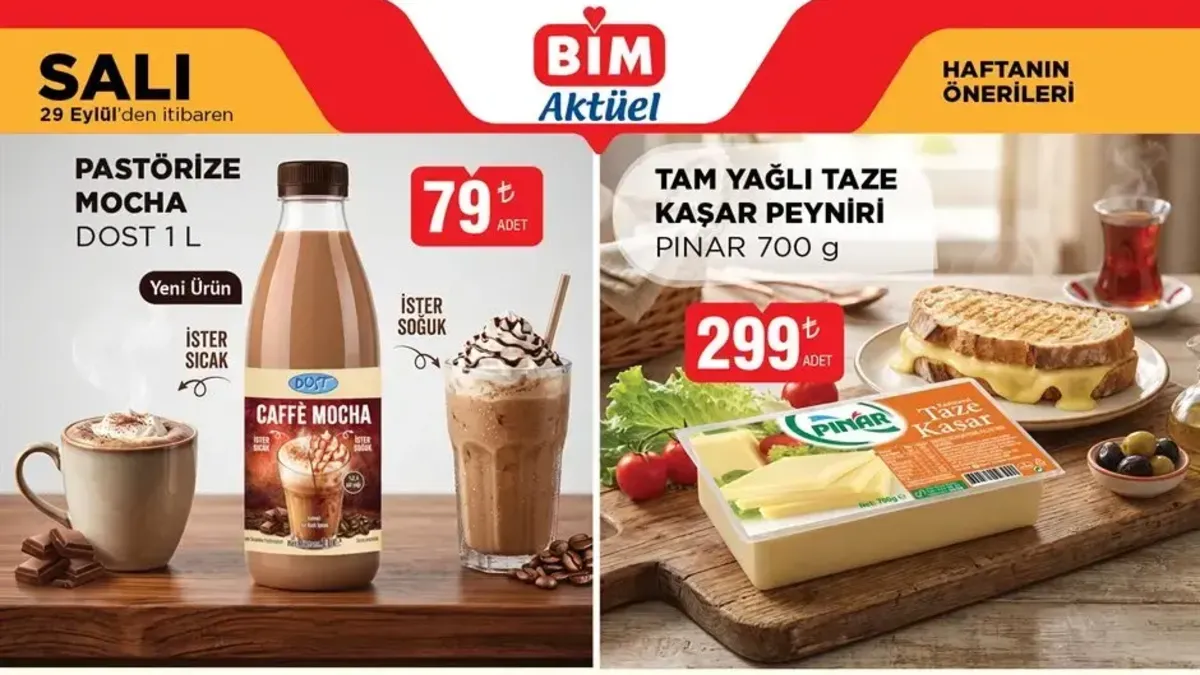 BİM'E HANGİ ÜRÜNLER GELECEK? BİM 29 Eylül Salı-2 Ekim Cuma aktüel kataloğu