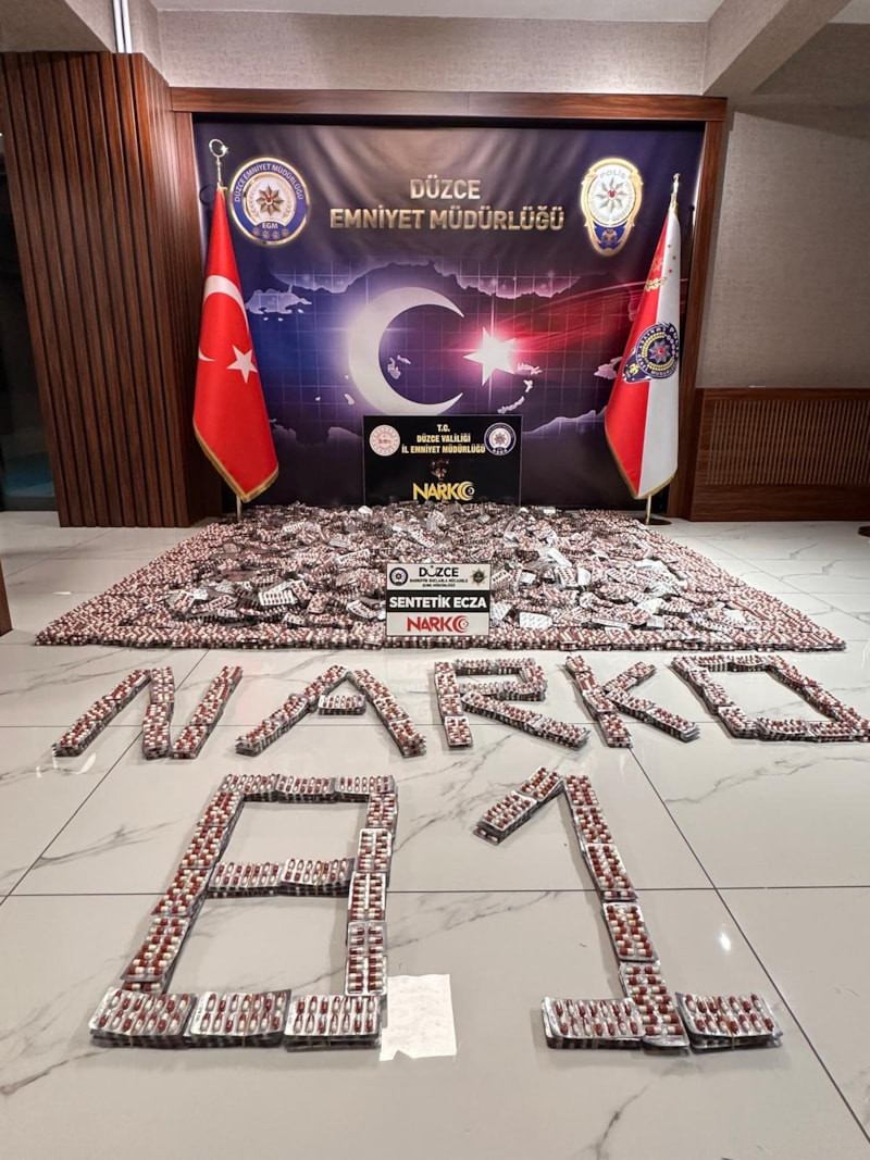 Düzce'de 22 milyon lira değerinde uyuşturucu ele geçirildi