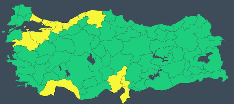Meterolojiden 14 ile sarı kodlu uyarı: Sağanak etkili olacak