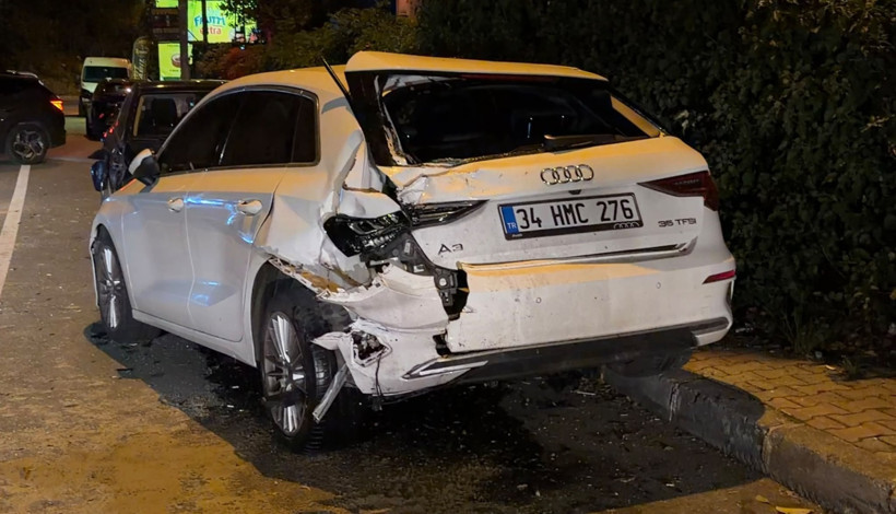 Sarıyer’de savaş alanını aratmayan kaza: 6 araç hasar gördü: 3 yaralı