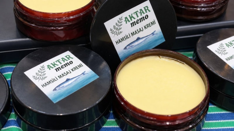 Rize'de yeni buluş: Hamsili masaj kremi üretildi