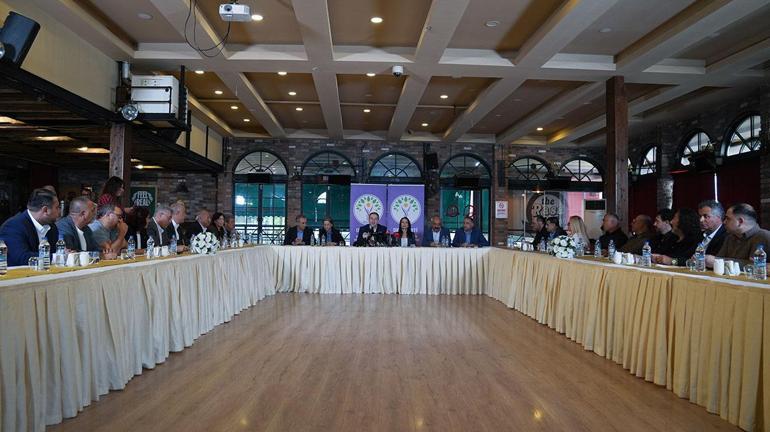 DEM Parti, Alevi kurumları ile bir araya geldi! Tuncer Bakırhan'dan "Terörsüz Türkiye" mesajı