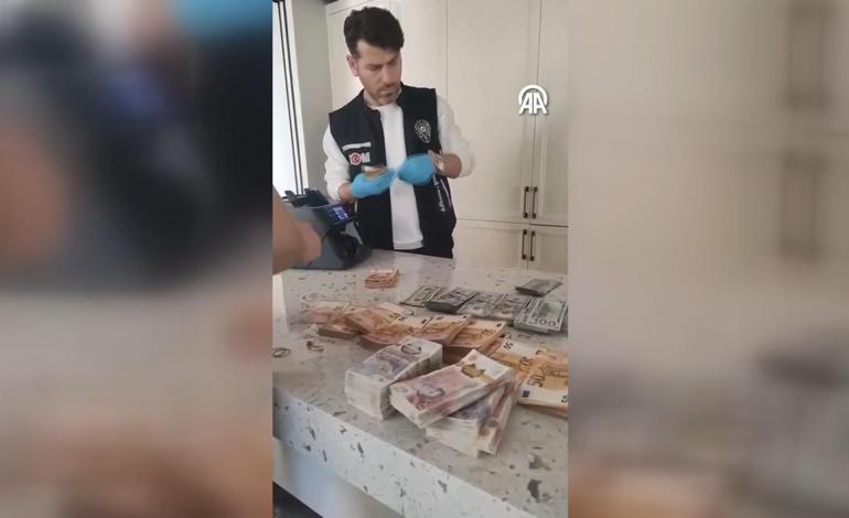 Külçe külçe altın, deste deste para... Mersin'de yolsuzluk soruşturması şüphelisinin evinden servet çıktı