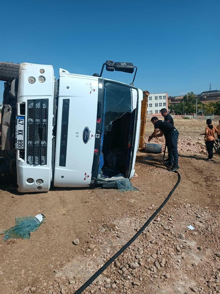 Mardin'de feci kaza! Sürücü yaralandı