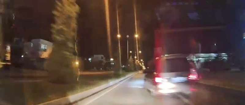 Elazığ'da trafikte makas atan sürücü kamerada