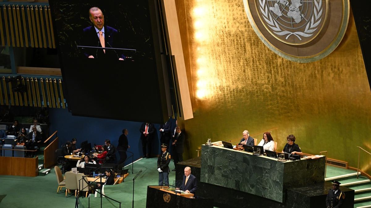 BM'deki konuşma büyük beğeni topladı! Cumhurbaşkanı Erdoğan, Filistin'in sesi oldu