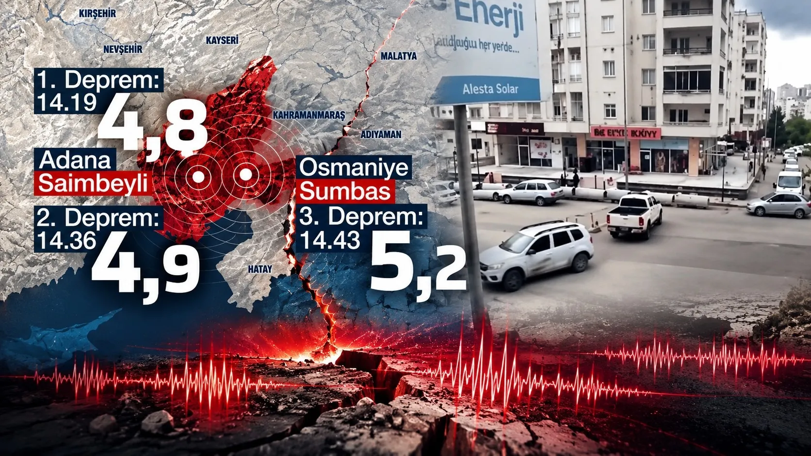 Adana ve Osmaniye'de deprem fırtınası! 5,2'den sonra 4,4'lük yeni sarsıntı... Okullar tatil olacak mı?