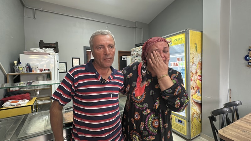 Edirne'de lokanta işleten çiftin darbedildiği anlar kamerada