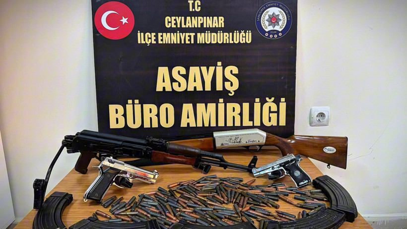 Aralarında uzun namlulu silahlar da var: Şanlıurfa’da silah operasyonu