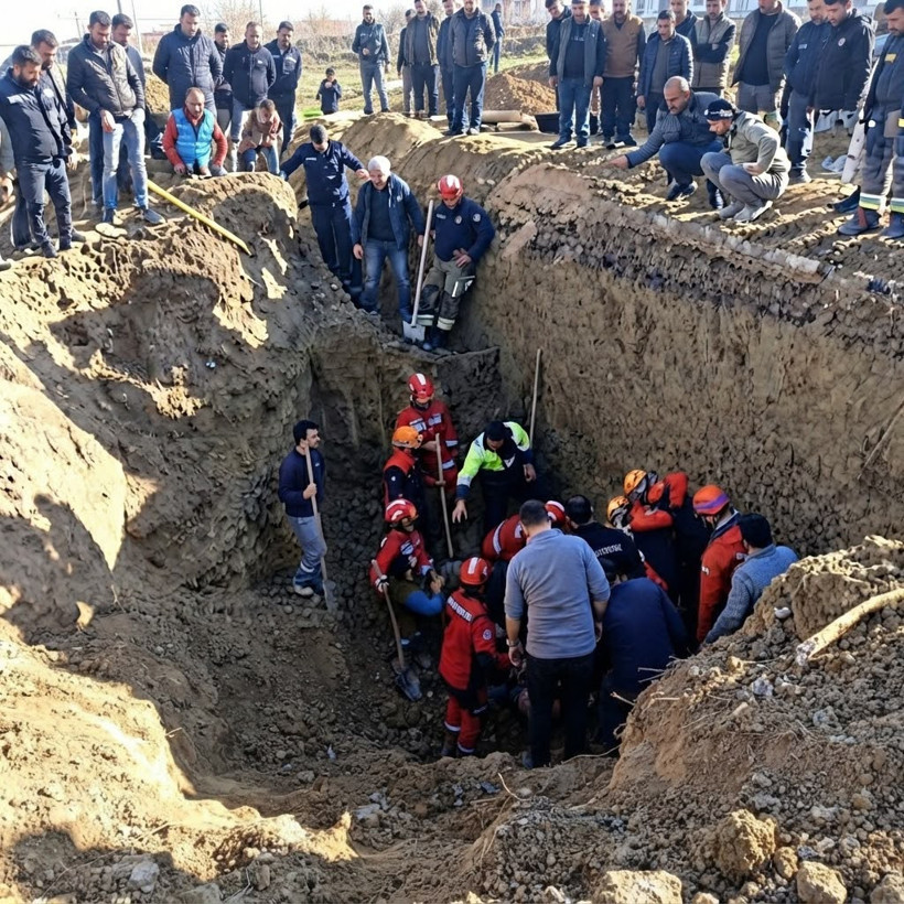 ASKİ’nin çalışmasında acı olay: Muhtar göçük altında can verdi