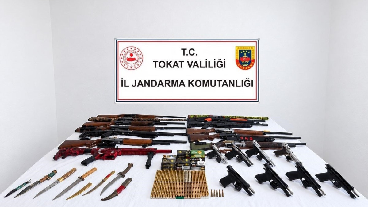 Tokat'ta silah kaçakçılığı operasyonunda 29 kişi gözaltına alındı