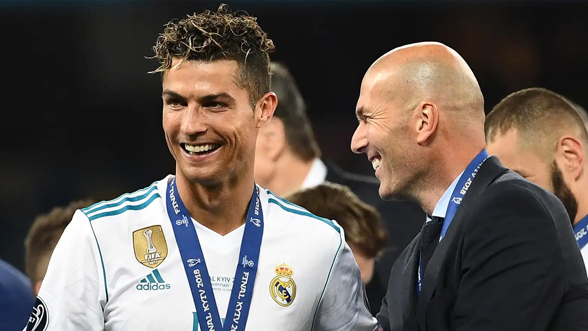 Zidane'dan Cristiano Ronaldo itirafı! "Onunla çalışabildiğim için şanslıydım"