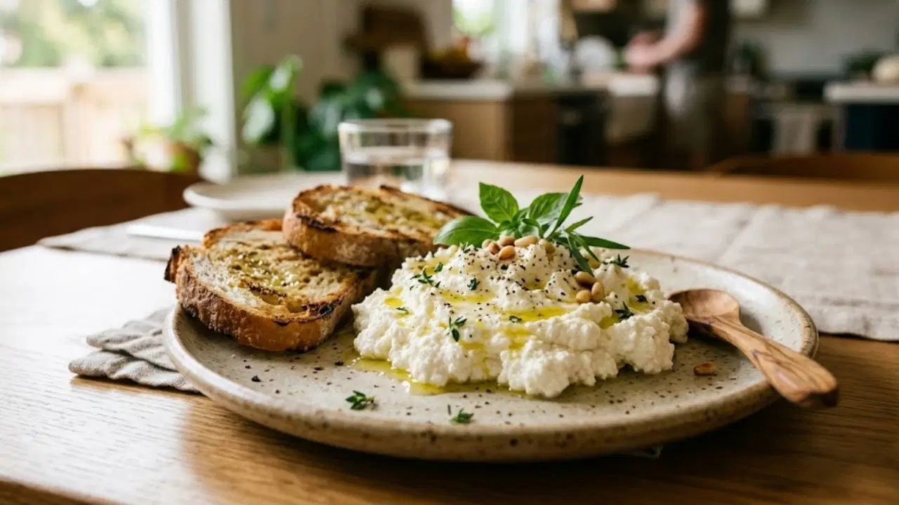 Sadece 2 malzemeyle sütün ipeksi dönüşümü: Ev yapımı İtalyan ricotta peyniri tarifi...